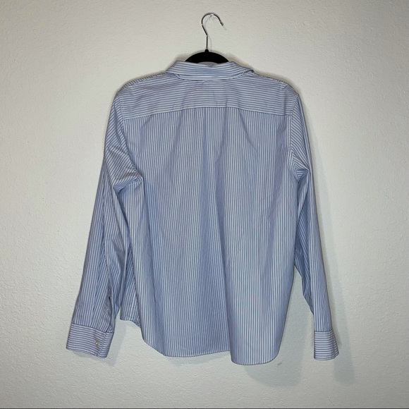 Lauren Ralph Lauren Striped Button Up Career Non-Iron Women's Blouse Size XL - Picture 9 of 9